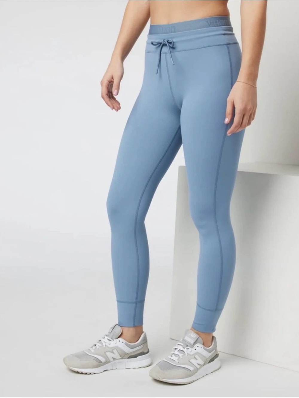 Vuori Elevate Daily Legging Slate Cloud Blue Size Small High Rise Drawstring